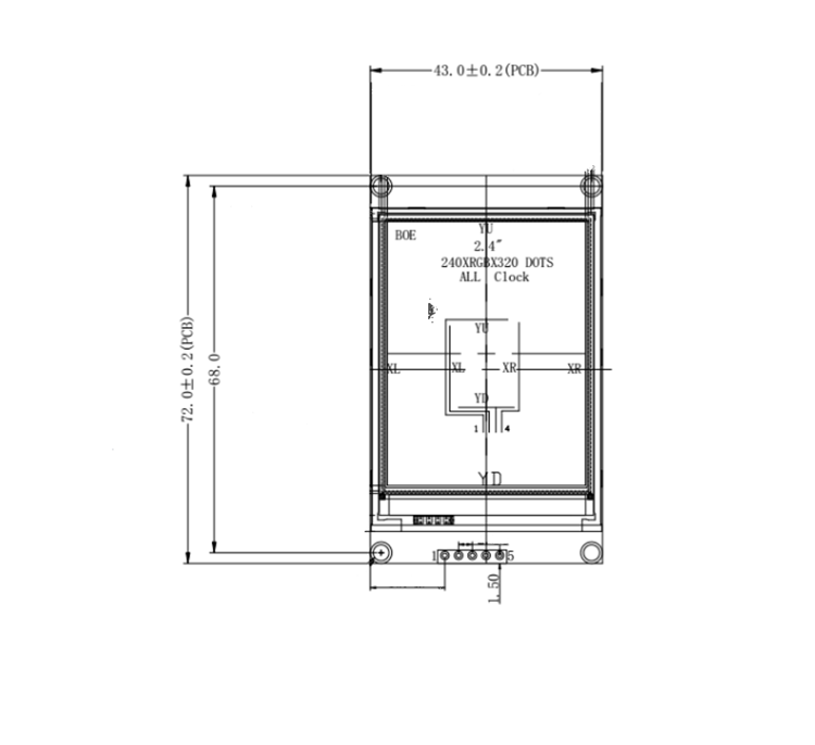 Goldenvision 2.4 UART display